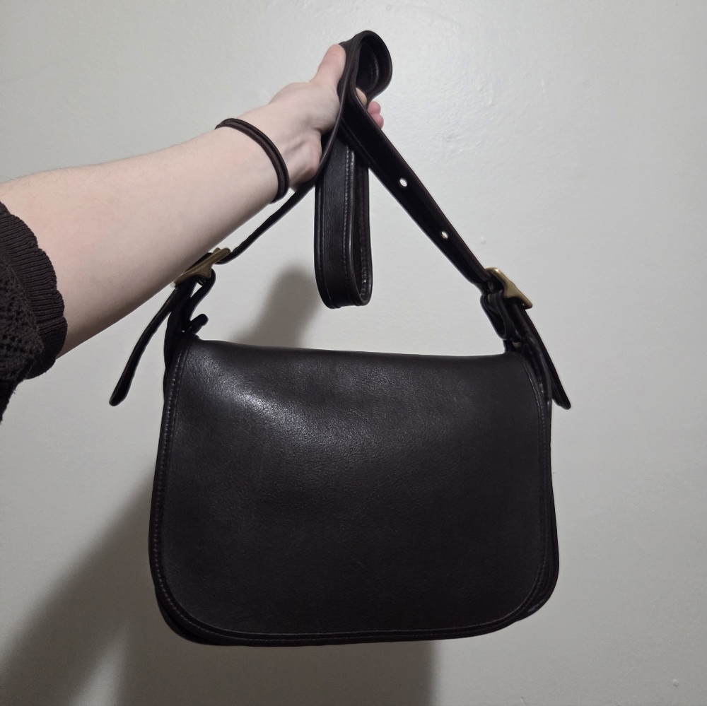 Vintage Coach Mahogany Patricia Legacy Flap Crossbody